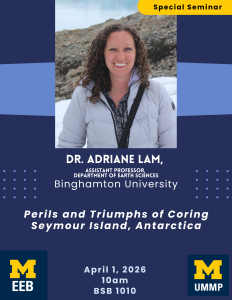 Dr. Lam standing in a white parka in front of an icy mountain with a distant body of water behind it