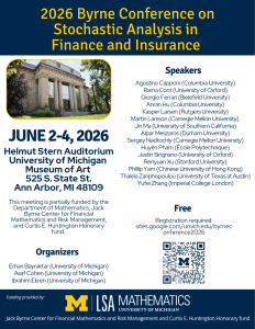 conference poster with speaker list