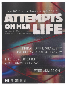 Attempts on her Life poster