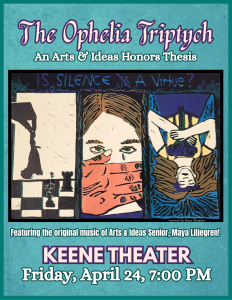 Maya Liljegren show poster featuring original art