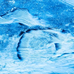 Stylized image of water covering the State of Michigan.