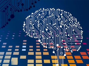 circuits in the shape of a brain