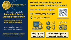 Biomedical Gen AI Learning Community Flyer