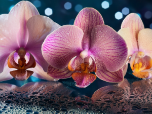 purple orchids