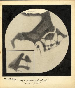 Astrosketch by W.J. Hussey from 20 August 1892
