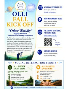 Flyer for OLLI Kickoff