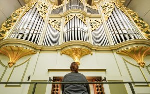 Baroque-style Fisk organ in Blanche Anderson Moore Recital Hall