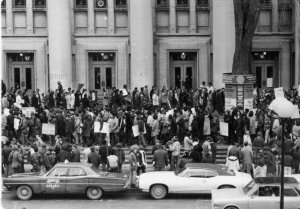 BAM Student Protest. From the Bentley Historical Library.