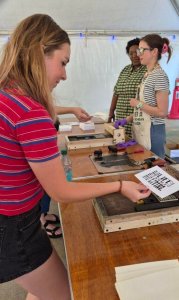 people create letterpress cards