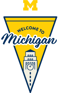 Welcome to Michigan pennant.