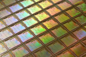 Macro of a silicon wafer