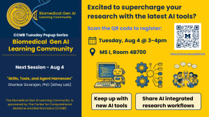 Biomedical Gen AI Learning Community Flyer