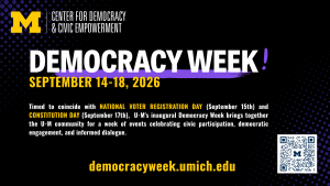 Democracy Week Graphic