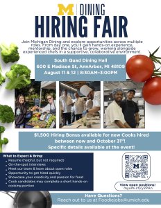 Hiring Fair flyer