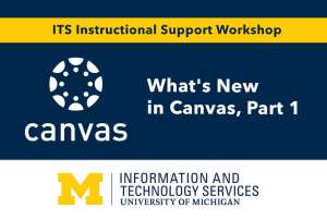 Graphic for What's New in Canvas, Part I