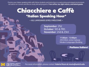 Chiacchiere e Caffé poster