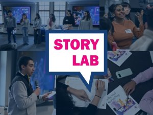 Collage of students at the Story Lab Retreats