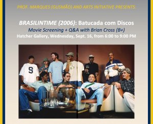 Event poster with group photo.
