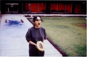 Rummana Hussain, Living on the Margins, 1995. Performance at the National Centre for Performing Arts, Mumbai. Estate of Rummana Hussain. Image courtesy Talwar Gallery New York | New Delhi.