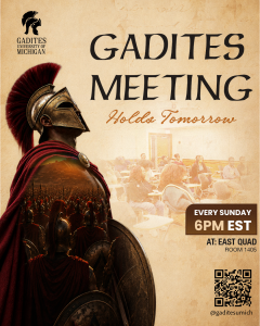 Gadites meeting flier