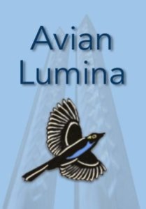 Avian Lumina graphic with a soaring bird and two towers evoking the World Trade Center in the background.
