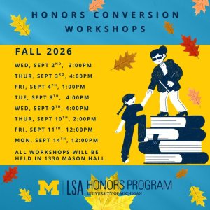 Conversion Workshop Dates:  Wednesday, September 2nd, at 3:00pm Thursday, September 3rd, at 4:00pm Friday, September 4th, at 1:00pm Tuesday, September 8th, at 4:00pm Wednesday, September 9th, at 4:00pm Thursday, September 10th, at 2:00pm Friday, September 11th, at 12:00pm Monday, September 14th, at 12:00pm.
