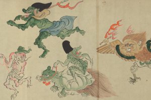 The Night Parade of One Hundred Demons, by Tachibana Gadō 橘雅堂, 1892, The Metropolitan Museum of Art.