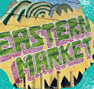 "Eastern Market" painted on a wall