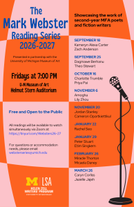 2026-2027 Webster Reading Series