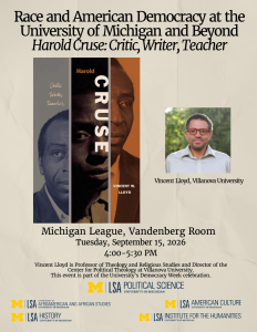 Flyer with event details.