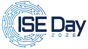 ISE Day 2026 Logo with blue text on grey background