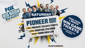 Big Noon Kickoff - Michigan versus Oklahoma, Saturday, September 12 at Pioneer High School