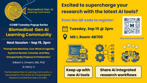 Biomedical Gen AI Learning Community Flyer