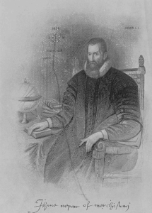 Image taken from the wonderful booklet "John Napier and The Invention of Logarithms, 1614" by E. W. Hobson, which serves as the main reference for this talk.