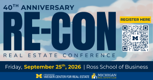 40th Annual Real Estate Conference happening this Sept. 25th, 2026