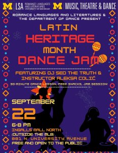 Poster for Dance Jam Event