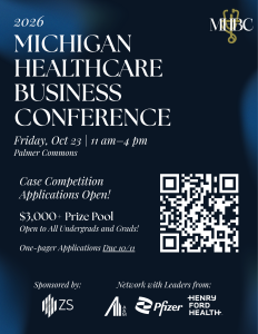 Michigan Healthcare Business Conference Flyer