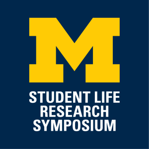 Student Life Research Symposium Logo with Block M