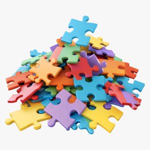pile of jigsaw puzzle pieces