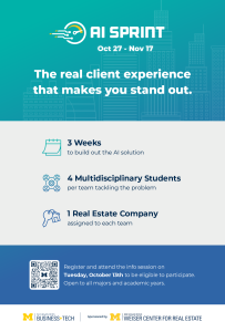 Flier on AI Sprint. The real client experience that makes you stand out.