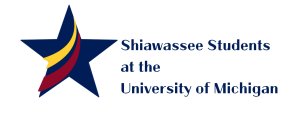 SSUM logo, navy star with maize & maroon swoops.