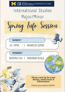 This image is a spring themed flyer displaying the date, time, and location of the event.