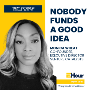 Headshot of entrepreneur Monica Wheat ahead of her October 23 lecture on north campus