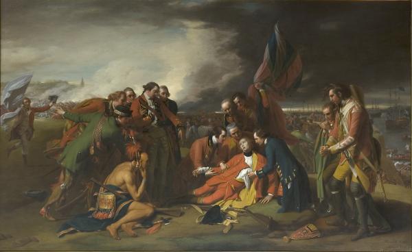 Benjamin West, Death of Wolfe, 1770, oil on canvas, William L. Clements Library,