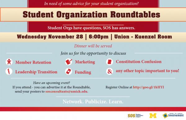 Student Organization Roundtables