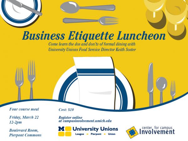 Business Etiquette Luncheon 3/22/13
