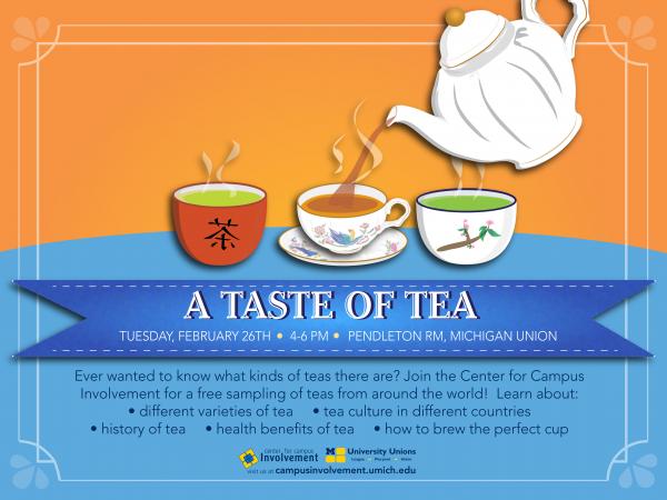 A Taste of Tea, Feb 26, 4-6pm