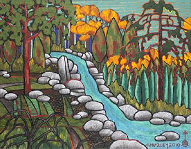 Houses, Landscapes, Flowers & Dreams: Mixed Media Painting