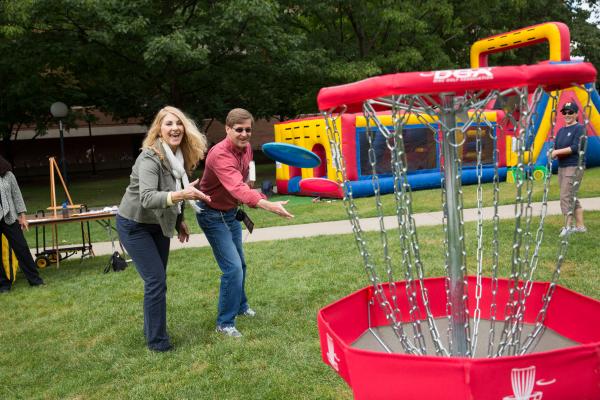 enjoy healthy tailgate snacks, games & fun activities, inflatables, flash mobs, 