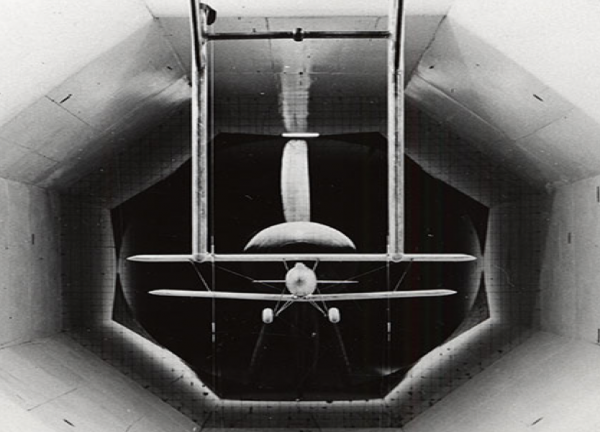 The subsonic wind tunnel, courtesy of the Bentley Historical Library